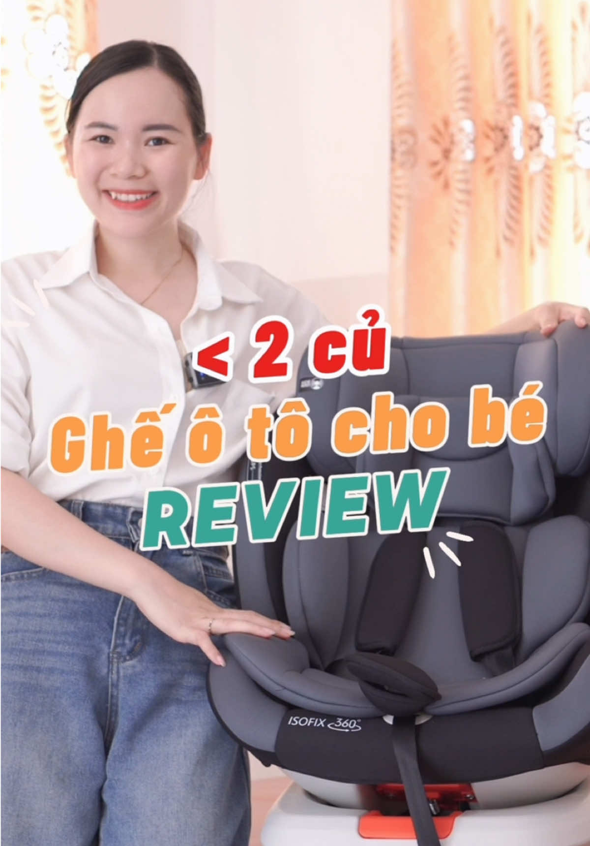 Nhà mom nào có ô tô thì rất nên đầu tư ghế ô tô cho con từ sớm nha, đi đâu bé khoẻ mẹ cũng nhàn nữa nè. Dòng ghế ô tô này mình thấy chất lượng khá tốt á các mom tham khảo thử nha #gheoto #isofix360 #mebimsua 