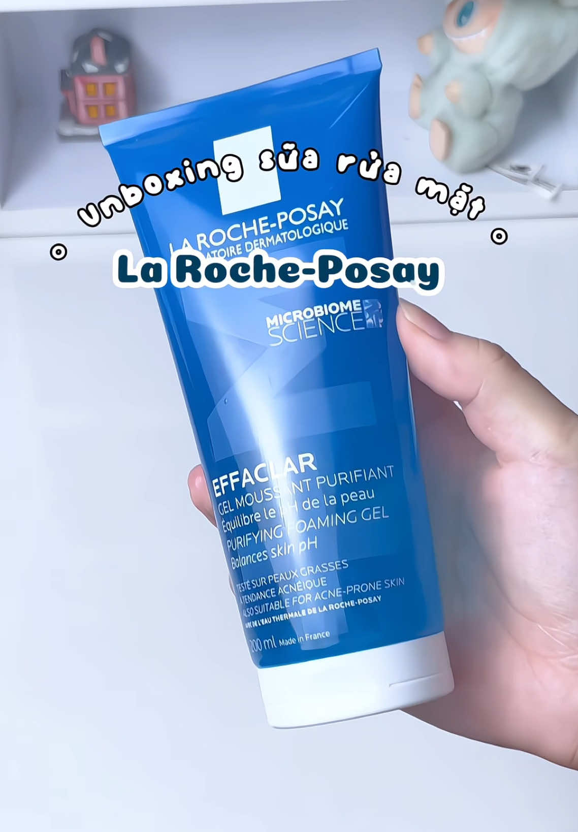 srm chân ái cho da dầu mụn nè 🫧🥳 #larocheposay #suaruamat #skincare #chamda #goclamdep #reviewlamdep #unboxing #xuhuong #muataitiktok #foryoupage #xh #BeautyTok #gelruamat 