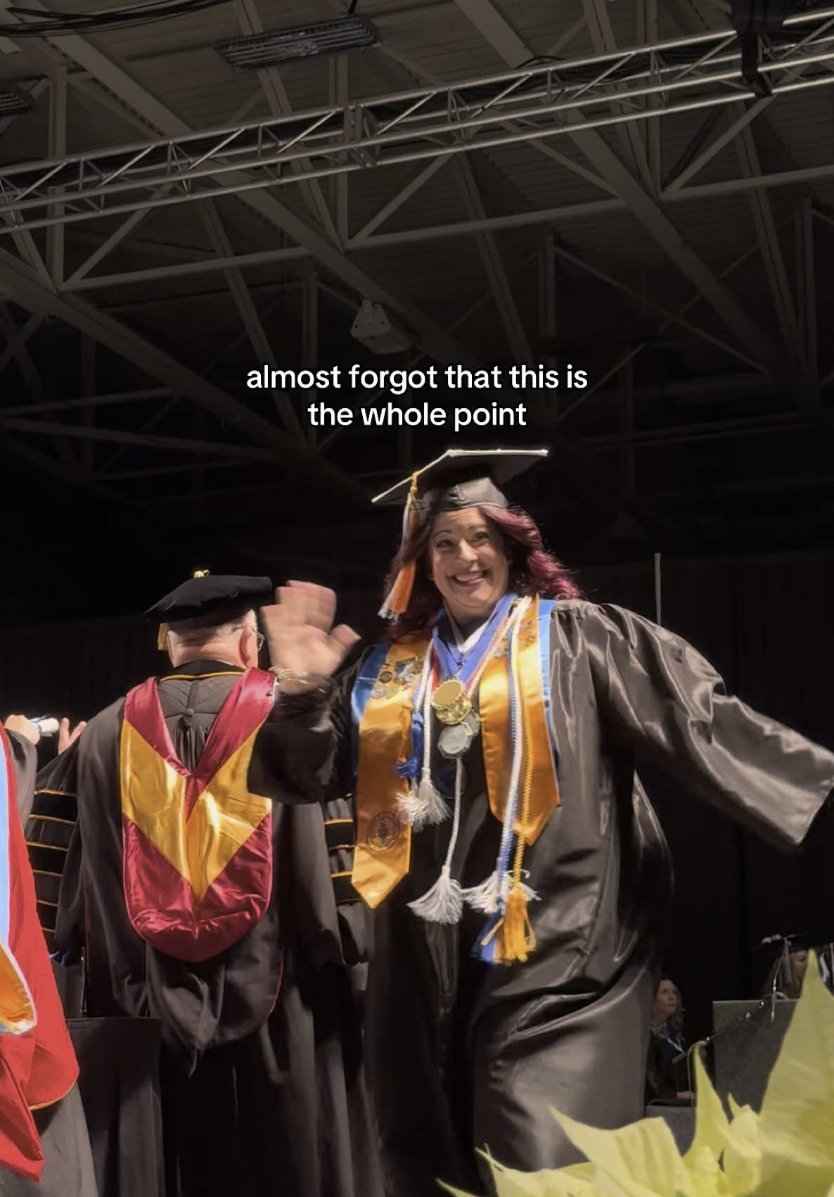 Such a bittersweet moment. 💙🎓 #college #collegelife #graduation #studentlife #collegestudent 