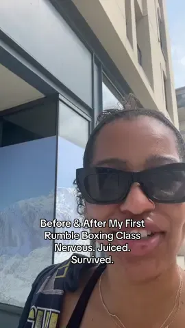 Before my first Rumble boxing class: nervous. After: still alive… and maybe lowkey obsessed? Might mess around and become a Rumble girly. #AishahTries #RumbleBoxing #FirstClassVibes #TrySomethingNew #WellnessJourney #FitnessEra #SoftLifeInMotion #BoxingClass #NervousThenThriving #FitnessRoutine #HotGirlWellness #MovementMatters