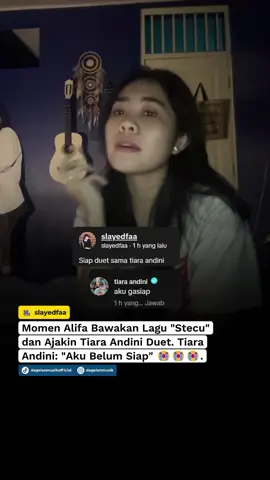 Ada yang siap gantiin Tiara Andini? 😭 [via: @slayedfaa ] #stecu #alifalubis #tiaraandini #ngakak #dagelanmusik 