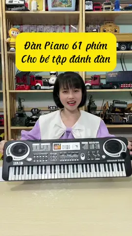 Đàn piano 61 phím cho bé, có 1 bên loa, dài 54cm, rộng 17cm cho bé #haidaoshop #dochoithongminh #trending #dochoichobe #danpiano #danpianochobe #dan61phim #dan61phimchobe 