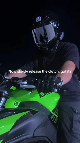 I forgot to teach him how to brake @Edward  • • • #biker #bikerboy #biketok #maskedmen #BookTok #bike #motorcycle #fyp #funny #skit #comedy #beginner 