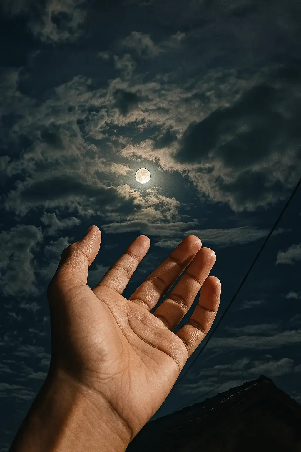 ada bulan ada saya😁 #fypmalem #bulan #pinkmoon #night #milkiway #hdphoto 
