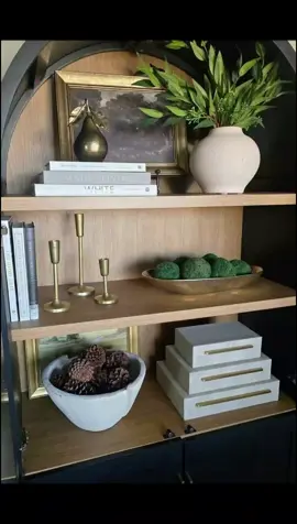 Shelf Styling 🌿✨️ #diningroom #bedroomdecor #aestheticvibes #interiordecor #homedecor #shelf #shelfstyling 