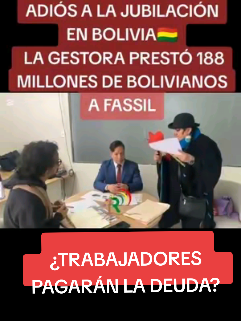 Adiós a la jubilación o pensiones en Bolivia. La Gestora le dio indirectamente al Banco FASSIL bs 188 millones y también invierte el el TGN millonarias sumas que van a financiar a empresas de la Cinco u otros. #gestora #dinero #agroindustrias #MariaGalindo #jubilacion #economic #economiaboliviana #asfi #fiscalizacion   @Maria Galindo 