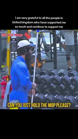 Anatoly 🏋️ 32 KG Mop 🧹 pranks  #Anatoly #gym #cleaner 