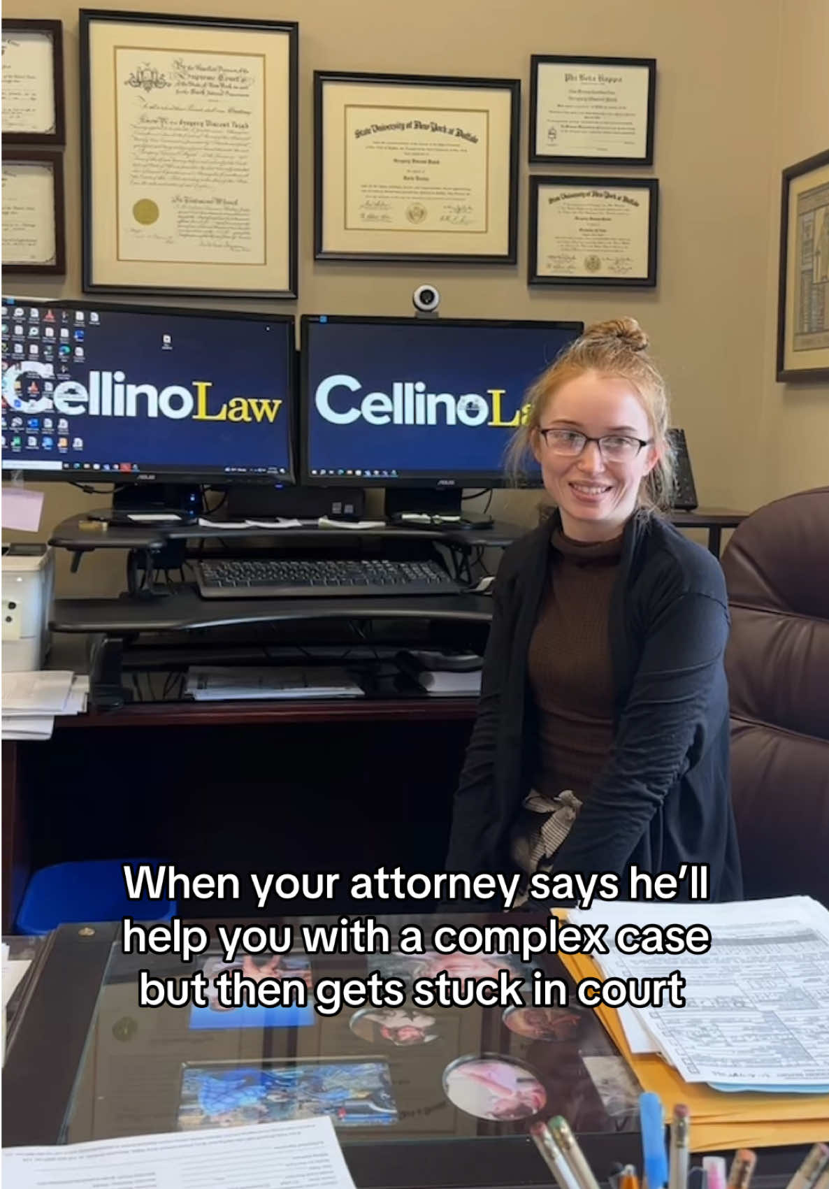 We all know the paralegals can hold down the fort though 🤣😉 #paralegal #paralegalsoftiktok #caraccidentattorney #personalinjuryattorney #fyp #masterminds 