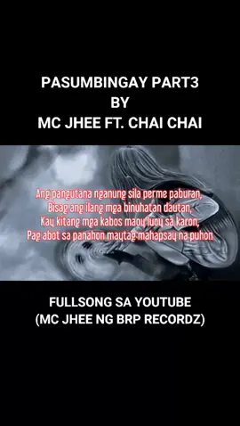 PASUMBINGAY PART3 BY MC JHEE FT. CHAI CHAI OFFICIAL LYRICS VIDEO #PASUMBINGAY #tiktokcreatorsearchinsightsincentive #mcjheengbrprecordz 