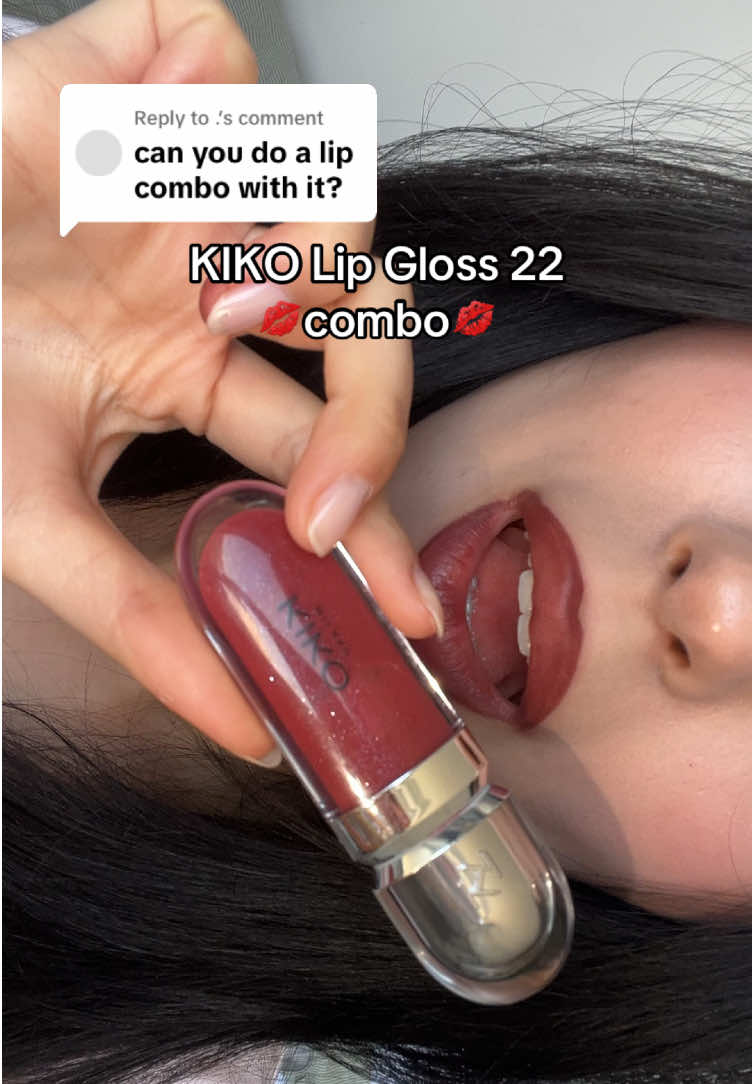 Replying to @. Kiko lip combo💋 #KIKOMilano #kikogloss #kikolipcombo @KIKO Milano 