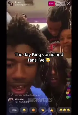 It was the fire 😂🔥#kingvon #live #fyp #viralvideos 