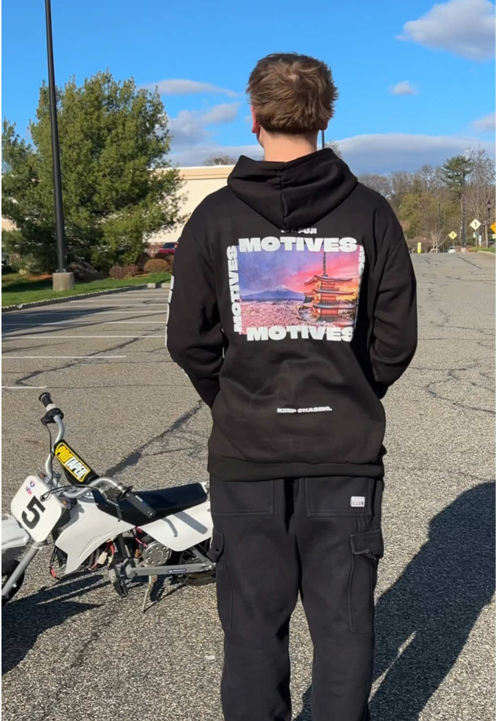 Buy a Motives Mt.Fuji hoodie on release day at Motivess.shop! Our hoodie symbolizes bike life lifestyle, and Japans beauty 🗻 #motivesbranding #fyp #surron #clothingbrand #hoodie 