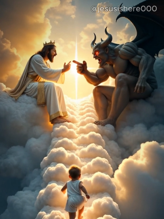 Jesus CLAIMS the SOULS of CHILDREN Before EVIL Can TOUCH Them. In a realm beyond life, two forces clash over the soul of a child. But before darkness could lay a finger on him, Jesus had already claimed him. This powerful animation shows more than a heavenly scene—it reveals the love of Jesus, who protects the innocent even after their final breath. Jesus doesn’t arrive late. When evil approaches, He’s already there, ready to take what belongs to Him: every pure soul, every child, every heart that trusts. 📖 “Let the little children come to me, and do not hinder them, for the kingdom of God belongs to such as these.” – Mark 10:14 💛 Subscribe to @jesusishere000 for more breathtaking stories of faith, miracles, and divine rescue. 🌟 If this moved your heart, like it and share it with someone who needs to believe again. #Jesus #Amen #Prayer #Bible #Faith 