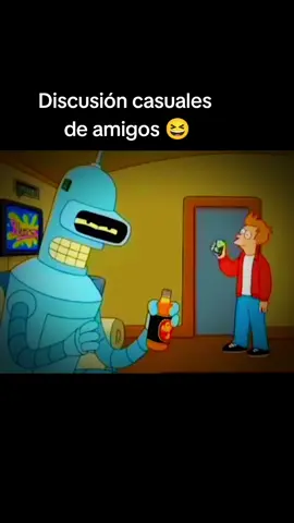 discusiones de amigos jaja  #hombres #amigos #futurama 
