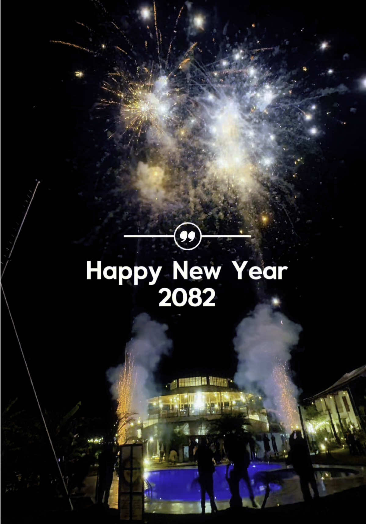 Happy New Year 2082 🎇 #fyp #luxuryresort #harnessziplineandadventureresort #nepal #newyear 