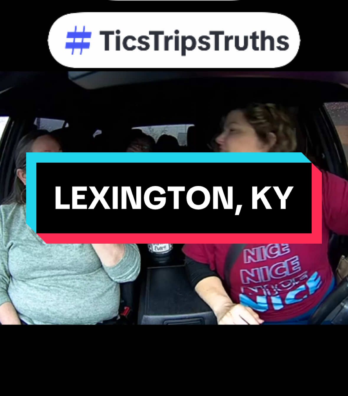 The gals in the back set up a ride for their momm in the hot seat 🔥💺#ticstripstruths #jeannauberstories #tourettes #laughteristhebestmedicine #tourettesyndrome #ubertourettes 