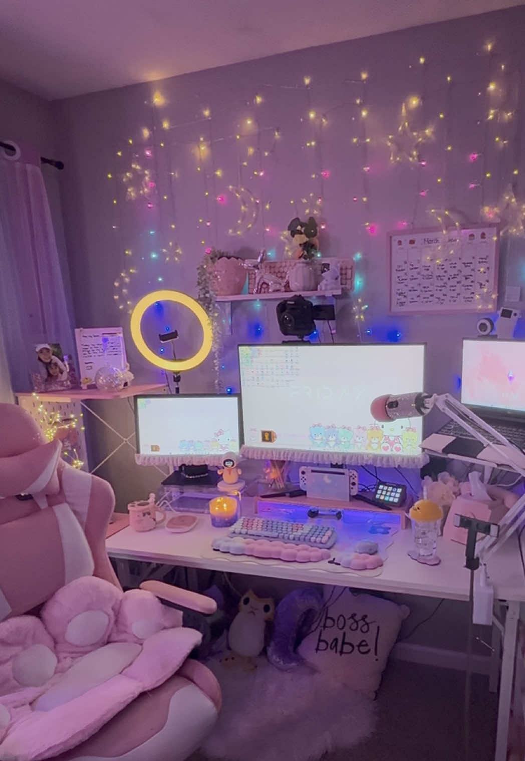 🎀🌸🪐My dream setup🪐🌸💕 #dreamsetup #setup #setupgaming #setupinspiration #aesthetic #cozy #cozyvibes #CapCut 