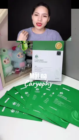 Mặt nạ Caryophy - Hỗ trợ cấp ẩm, phục hồi, làm dịu da & Hỗ trợ giảm mụn kích ứng👏✨ được c VHL review khen💯 #caryophyvietnam #caryophy #matna #mask #matnacapam #vohalinh #halinhreview #theordiduongtrang #skincare #trimun #xh #fyp 