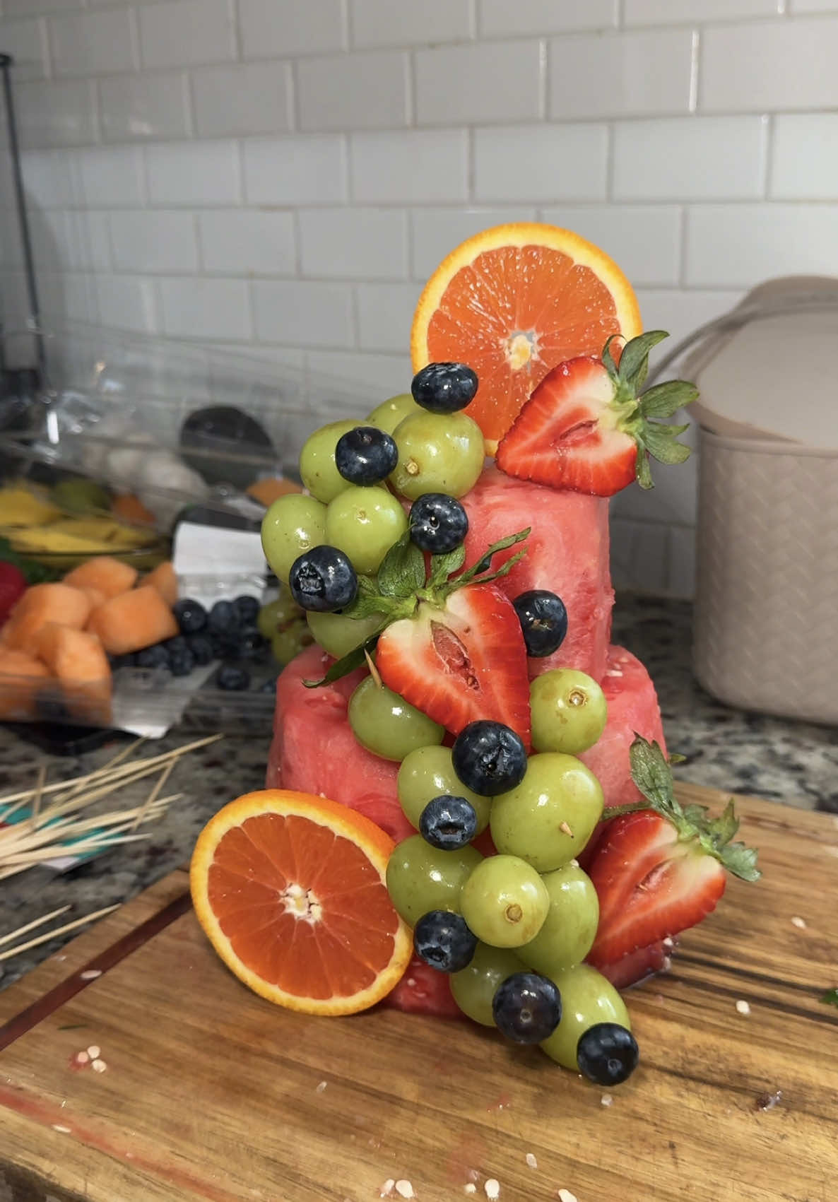 Making a fruit cake for my nephew's second birthday! He's allergic to dairy so we went with a fruit cake that he could actually bite into 😂💗  Easiest Fruit cake tutorial! I had never made one of these, so if I can make it you can too 😂💅🏽  #cooking #baking #caketutorial #cake 