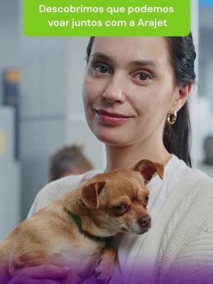 Se você ainda não sabia que pode viajar com seu pet na Arajet… Está na hora de fazer as malas!