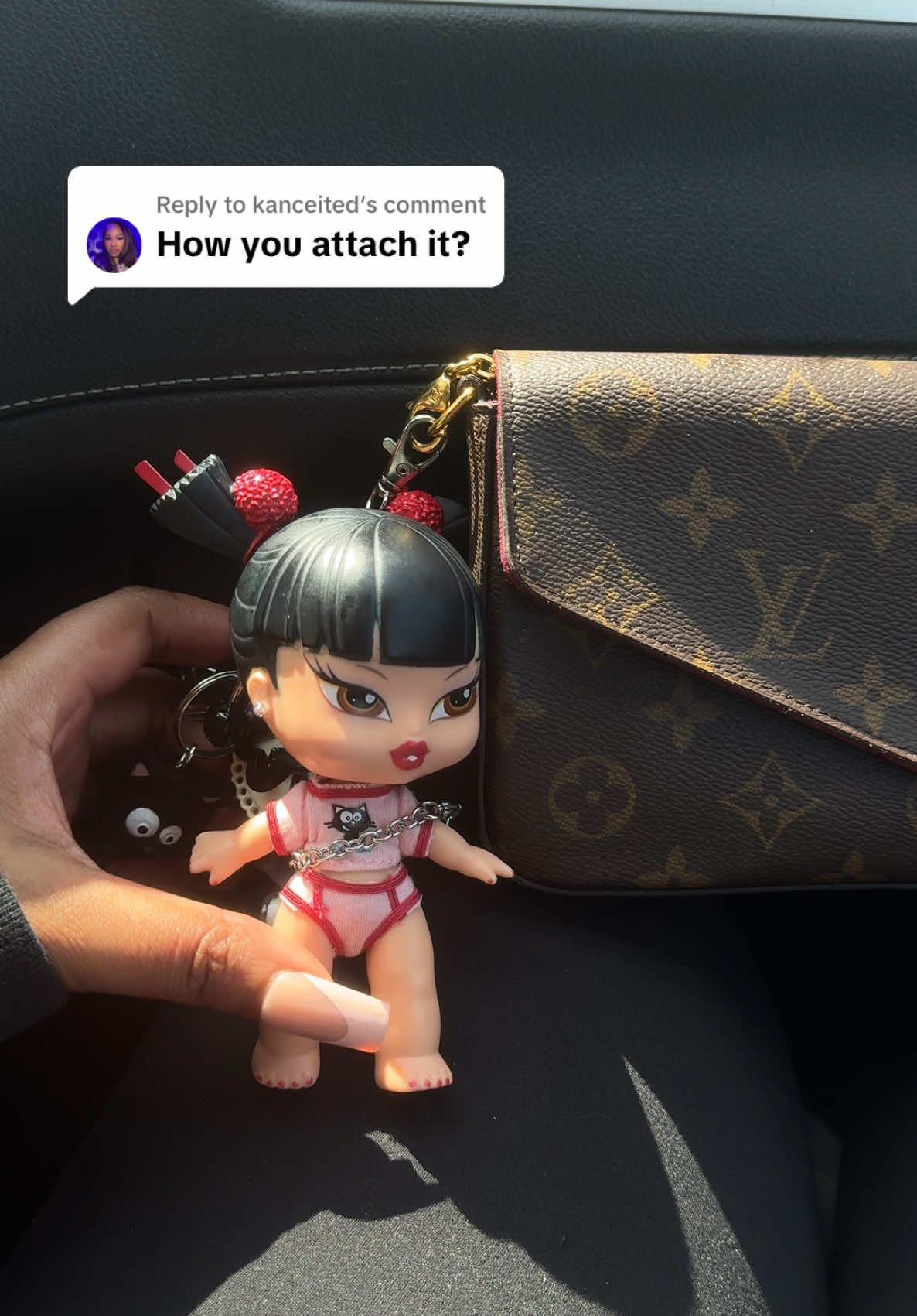 Replying to @kanceited it’s super easy & worth it ❤️‍🔥 #bratz #bratzdoll #accessories #louisvuitton #purse 