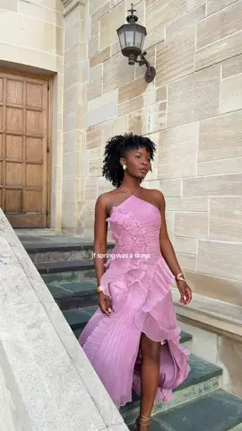 @Ayomide our Spring muse #AMUR #sustainablefashion #recycled #springfashion #OOTD #styleinspo #weddingguestdress #gardenpartywedding 