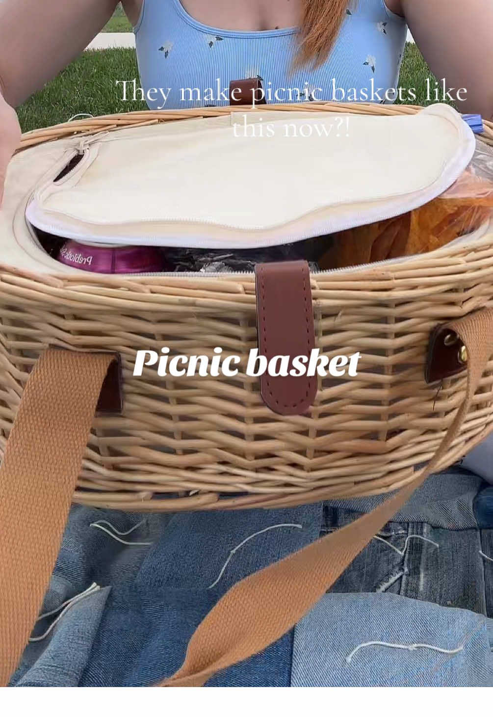 The coolest picnic basket ever  #picnicbasket #picnicaesthetic #summeractivity2025 