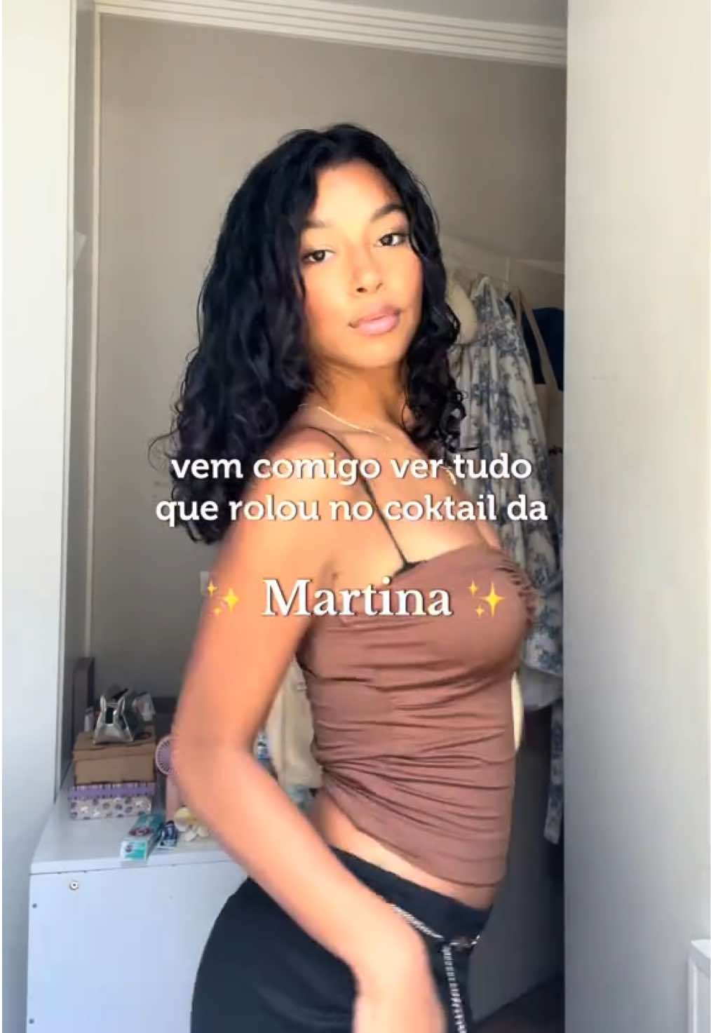 Perdi tudo com esse open bar @Martinaoficial arrasou 🤍 
