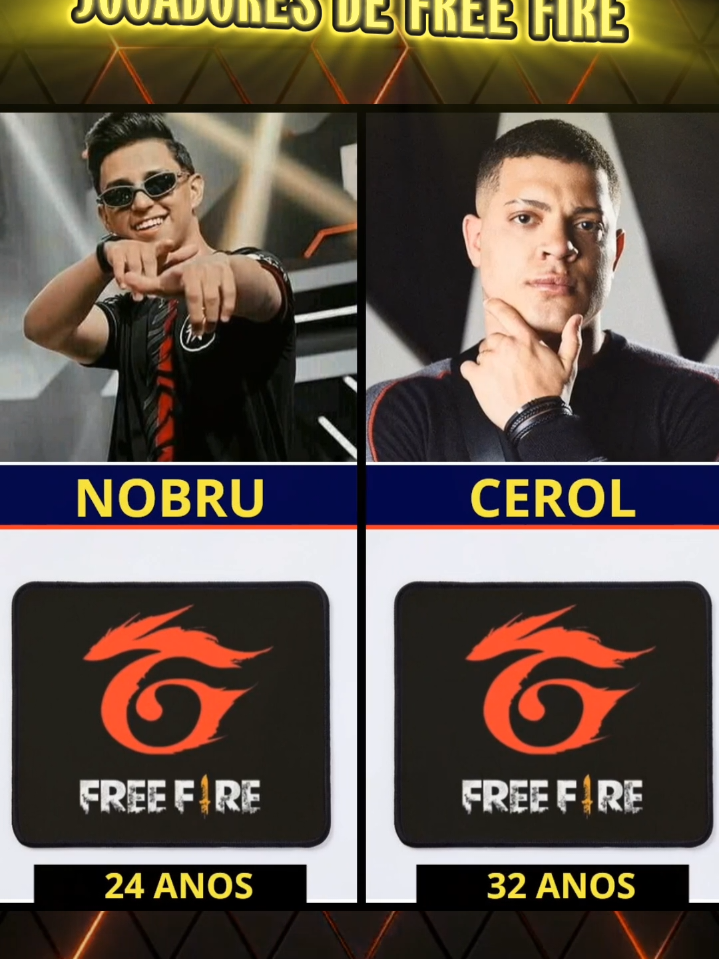 IDADE DE JOGADORES DE FREE FIRE #curiosidades #freefire #jogadores #idade 