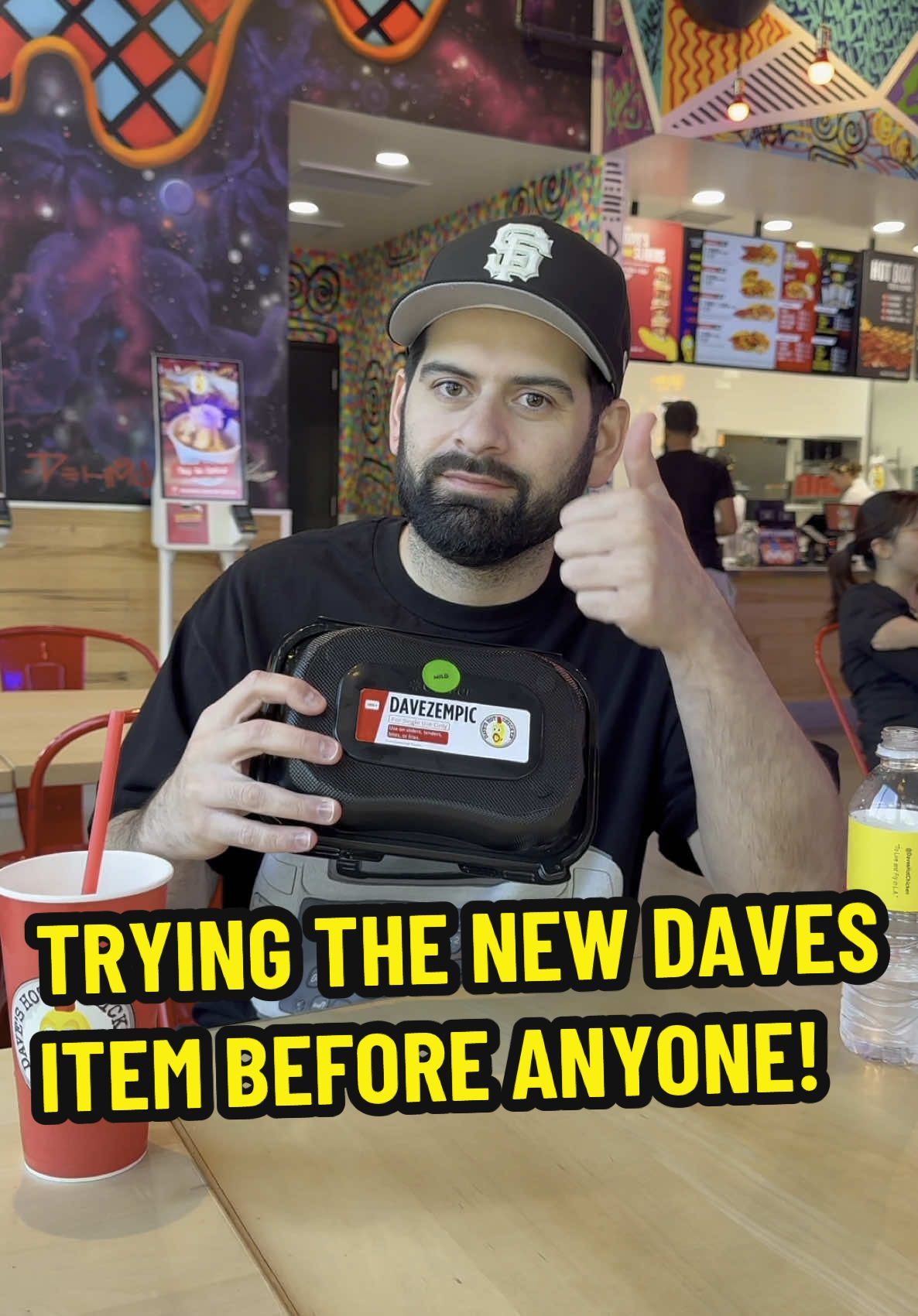 DAVEZEMPIC?! Trying the new Mini Slidders by @Dave’s Hot Chicken #Foodie #daveshotchicken #food 