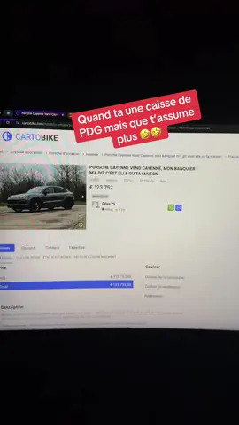 Hilarant 🤣🤣 #porsche #cayenneturbo #cayenne #leboncoin #cartobike 
