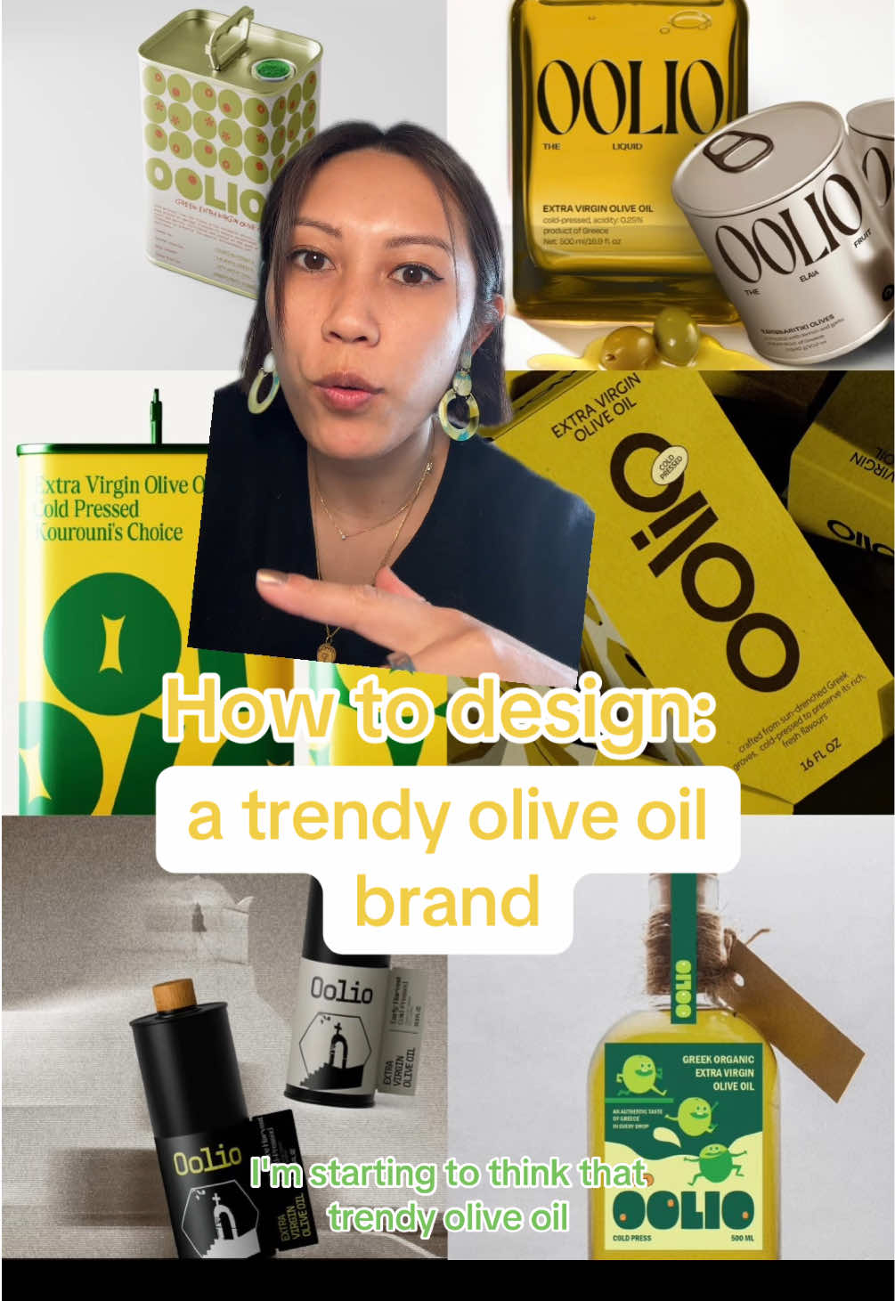 how to design a trendy olive oil brand 101 !!! which packaging design is your fave??? #packagingdesign #branddesign #branding #designtok #cpg #oliveoil 