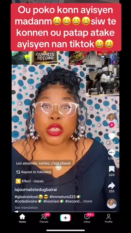 Ou poko konn ayisyen madanm😀😀😀😀siw te konnen ou patap atake ayisyen nan tiktok😀😀