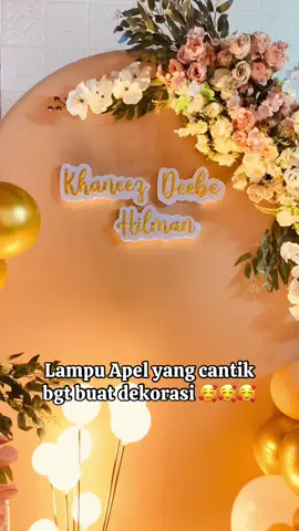Dekorasi jadi jantik dengan lampu apel ….  Yuk di order 