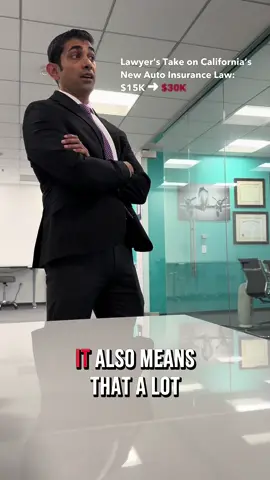 NEW LAW JUST DROPPED IN CALIFORNIA: 🚨 $15K ➜ $30K insurance minimums. ✅ Here’s how to protect yourself for cheap (and why most people skip it). 🎥 Lawyer explains what your agent won’t tell you. #californialaw #uninsureddriver #insurancehack #caraccidenthelp #personalinjurylawyer #TikTokLawyer #carcrash #viral #trending #legaltips #fyp #insuranceclaim #personalinjury