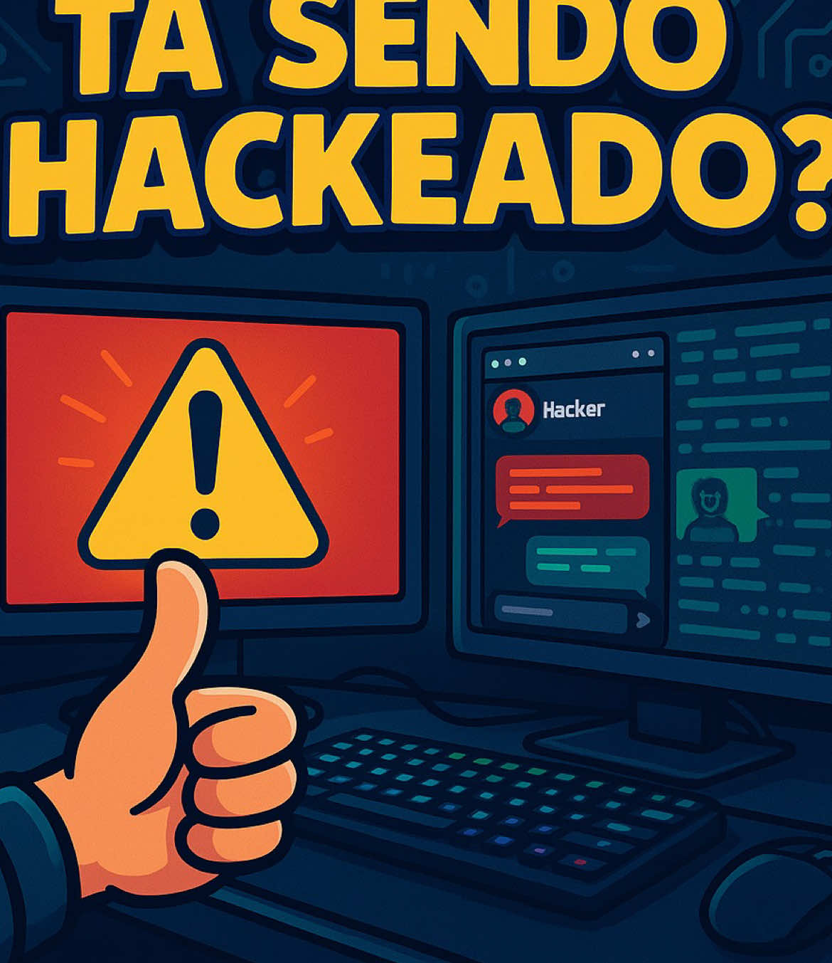 Estão de hackeando agora 🦠 Este é um alerta para você saber se está em segurança... #hack #segurançadigital #privacidade #tecnologia #cybersecurity #fyp #foryoupage #alerta #pcgamer 