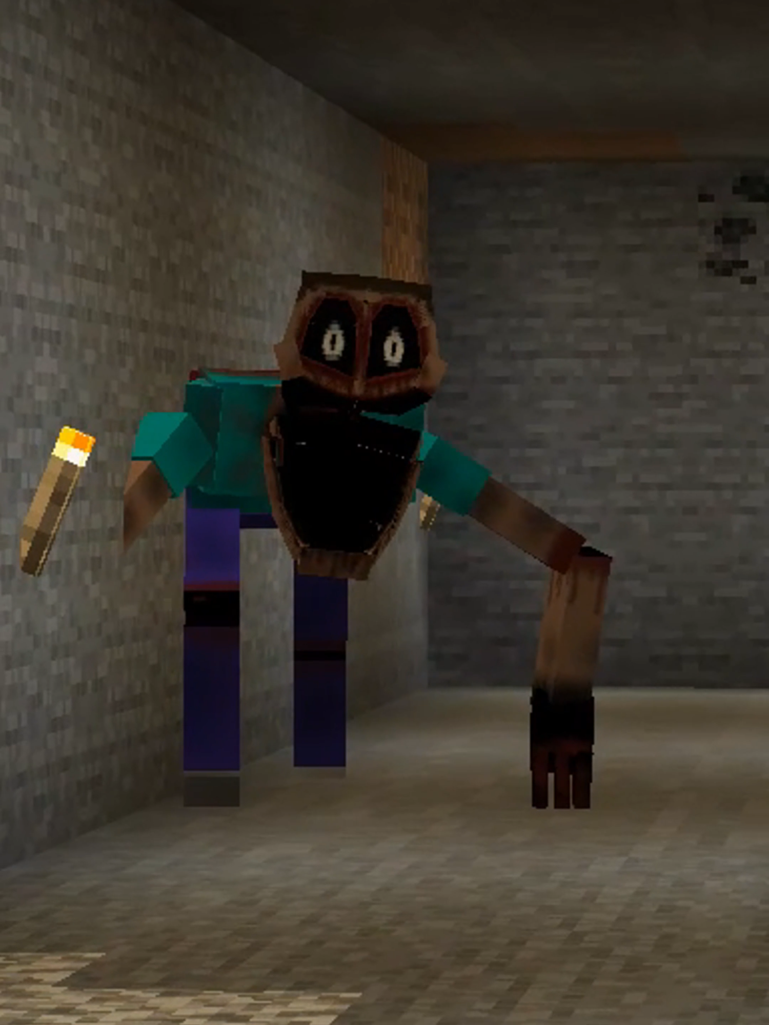 That's not steve... #Minecraft #Horror #modsdeminecraft