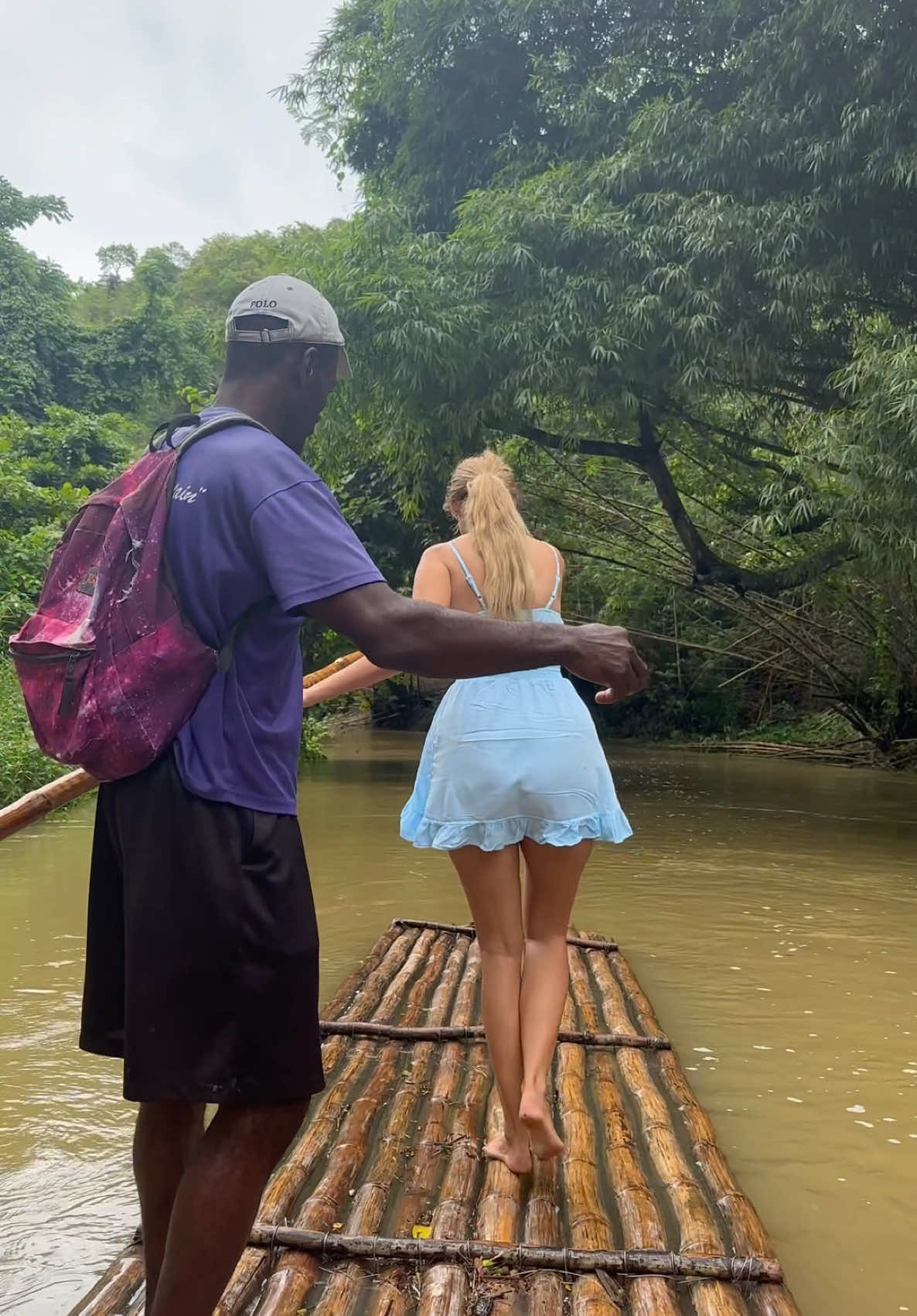 🇯🇲 River rafting adventure in Jamaica 🏞️ #montegobay #riverrafting #travelvlog #jamaica 🦦