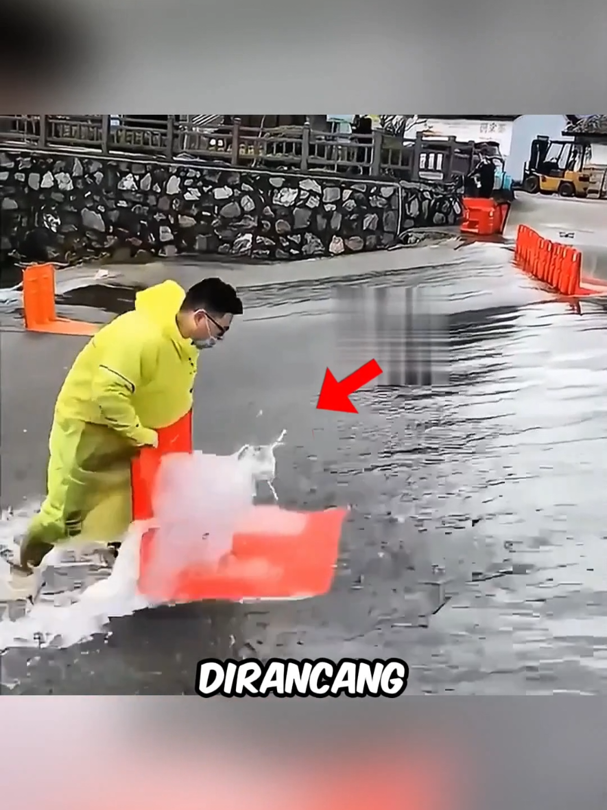 Penemuan Jenius Alat Ini Bisa Hadang Bencana Banjir! 🚧🌊 #faktaunik #education 