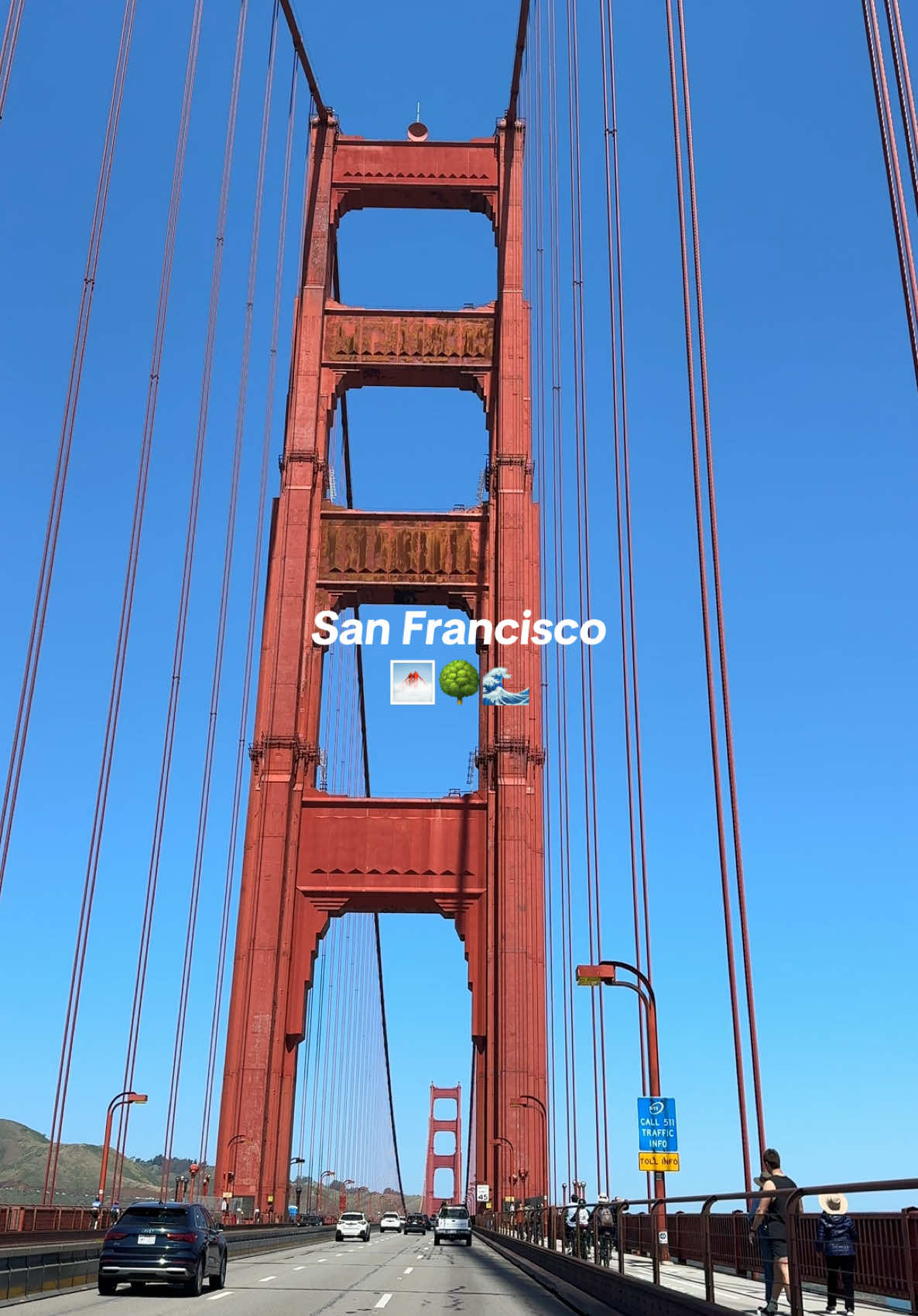 driving over the bridge >> 🌉 #sanfrancisco #traveltiktok #california #traveltosanfrancisco 