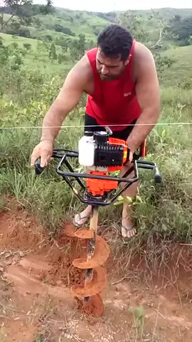 Perfurador De Solo A Gasolina 75cc 2 Tempos Com Brocas Qualidade e Garantia