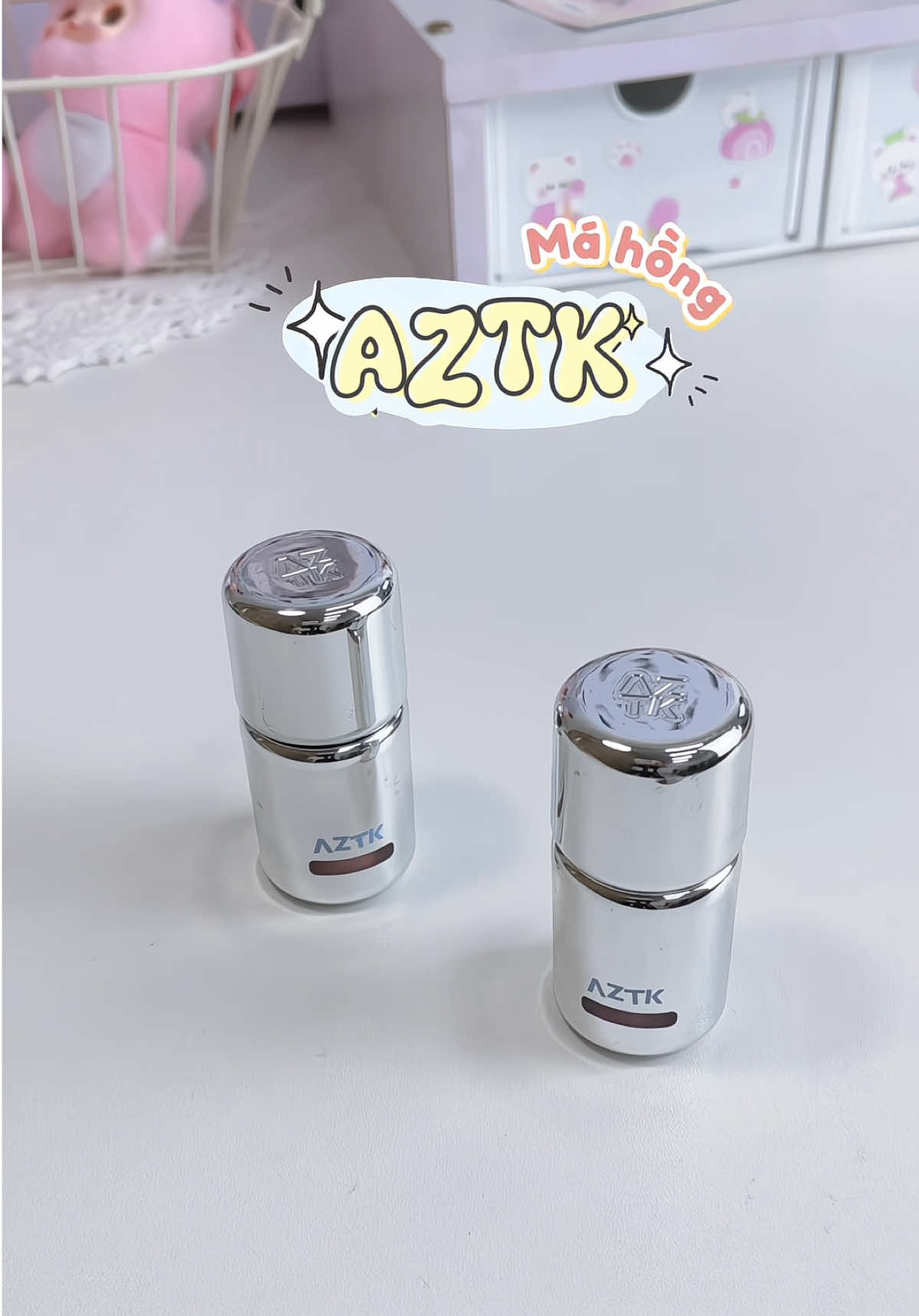 má hồng hót hòn họt hihihi #review #unbox #mahong #aztk #blush 