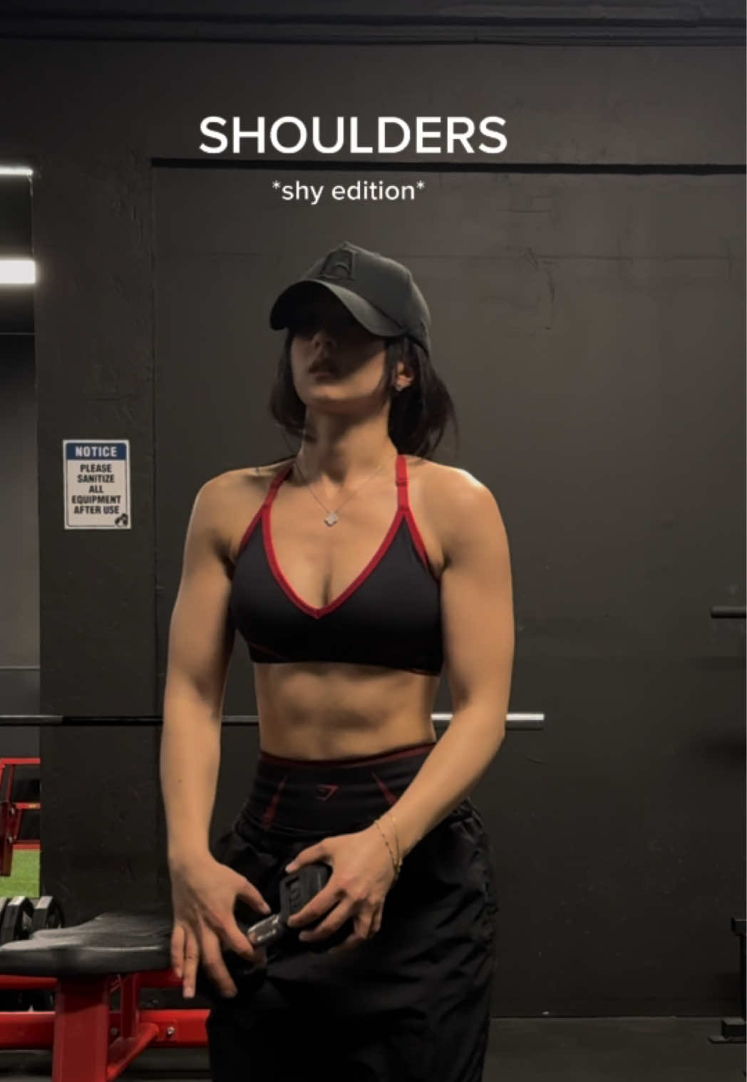 all you need is a pair of dumbbells ❤️ #shoulders #GymTok #shoulderworkout 