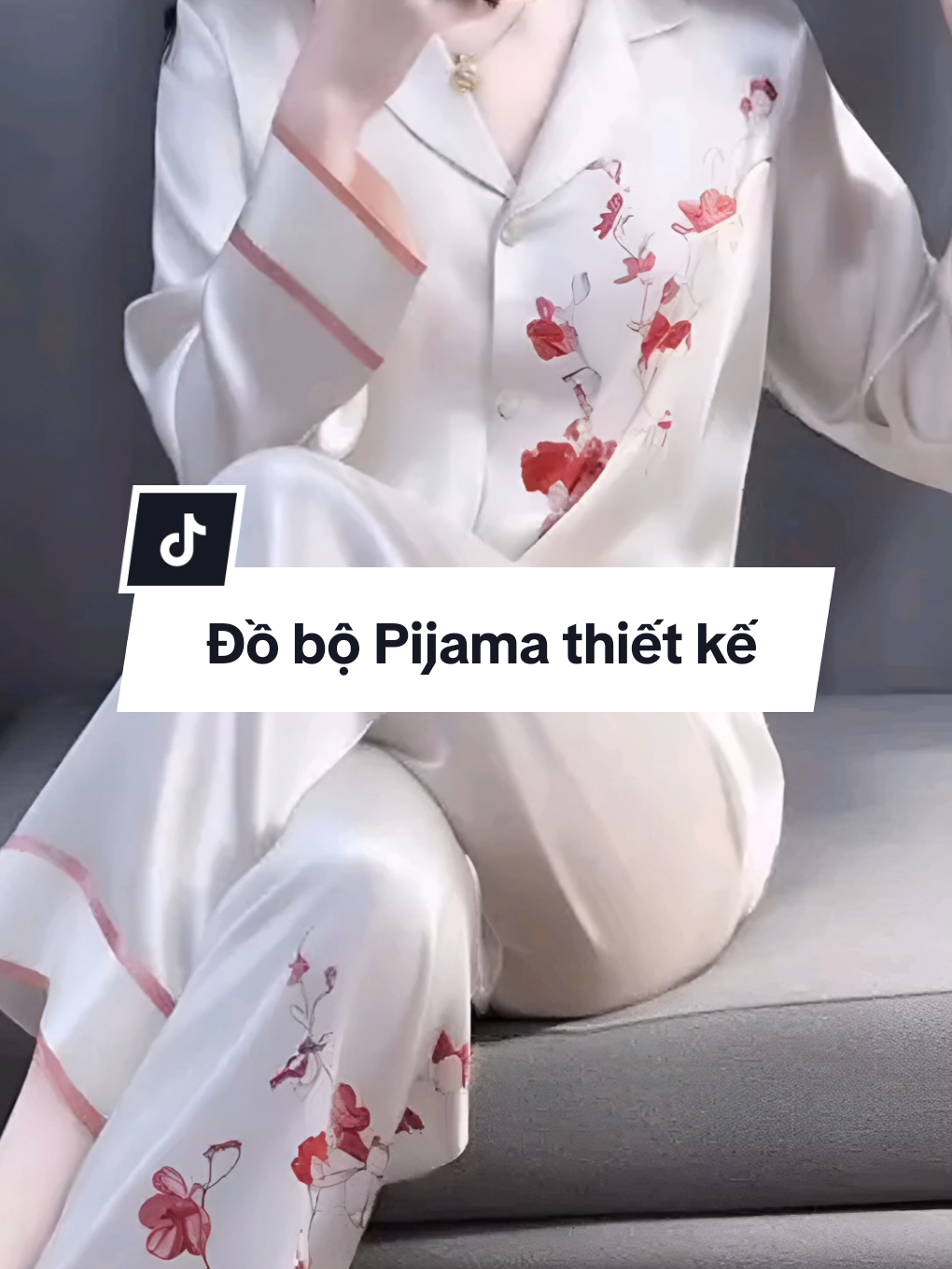 Đồ bộ Pijama thiết kế sang trọng áo quần dài chất mềm mát #dobonumacnha #dobonu #bodopijama #bopijama #dobopijamanu #thoitrangnu #shophoainhi #xuhuong #vairalvideo 