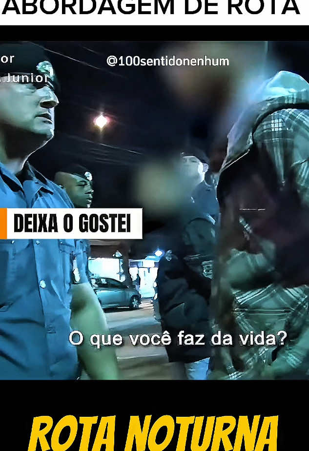 abordagem da rota noturna #rota #policiamilitar #abordagempolicial #100k 