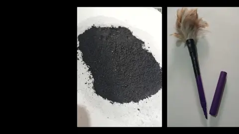 DEVELOPING LATENT PRINTS (POWDER) #forensics #fingerprint 