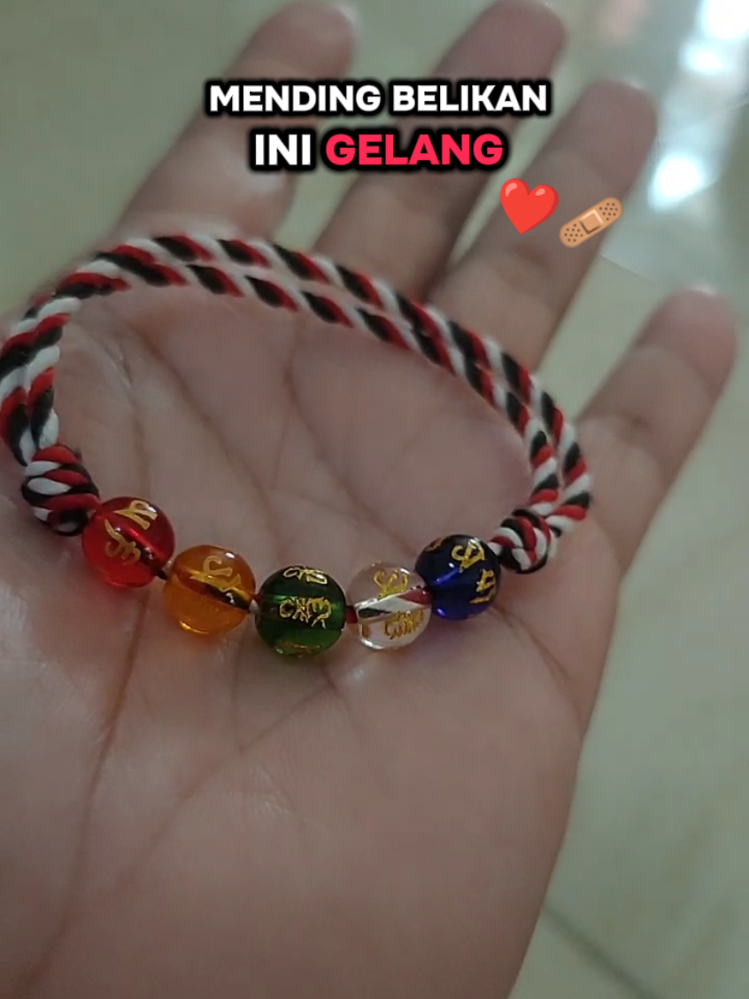 Promo Gelang Tridatu Aura Rezeki 5 Bola Kristal #bukaaura #gelangaura #gelangtridatu #tridatubali #tridatuaslibali 