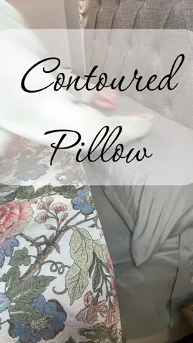 This pillow is a GAME CHANGER!! #contouredpillow #bestsleep #sleeppositions #memoryfoampillow 