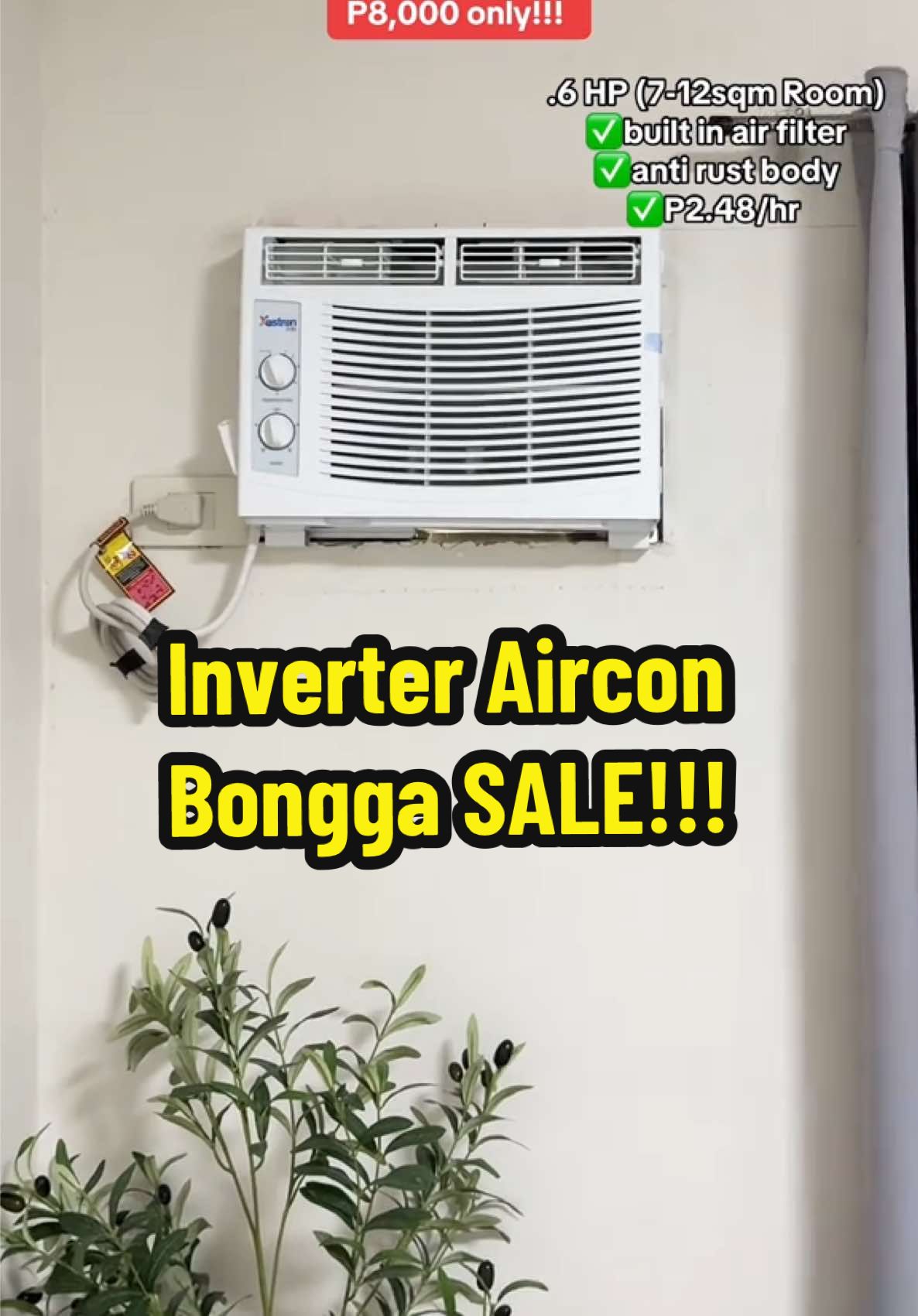 Grabe salamat bonggang sale ito @Astron Appliances PH 🥹🙂 Ang lamig lamig ng kwarto ang laki tipid 🥹 #inverteraircon #airconditioner #murangaircon 
