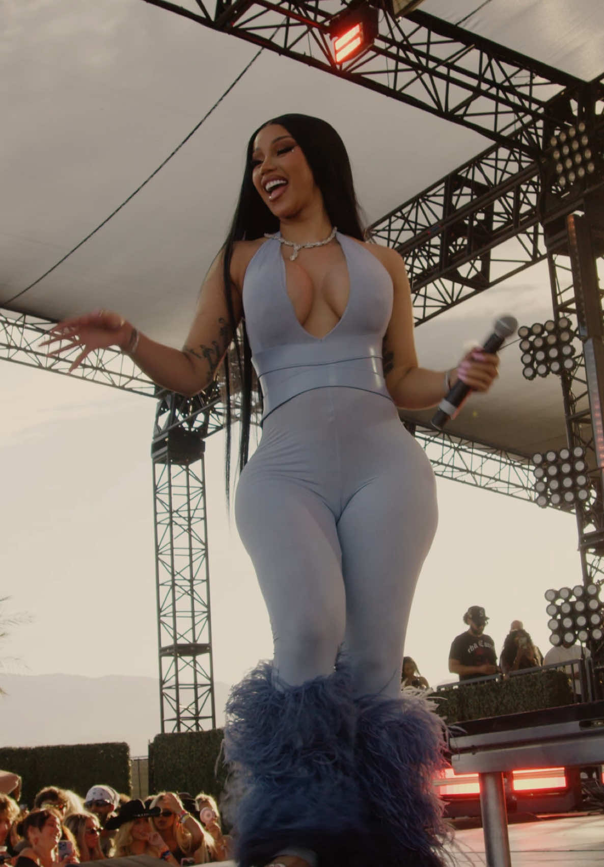 Brought a BARDI PARTY to the desert and served up @Whipshots for @Revolve 💃 #REVOLVEfestival owes me nothing honey! 